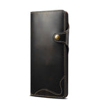 Custodia in vera pelle con bottoni magnetici in pelle bovina Denior Oil Wax, For Samsung Galaxy S20+, For Samsung Galaxy S20 Ultra, For Samsung Galaxy Note20, For Samsung Galaxy Note20 Ultra, For Samsung Galaxy S21 5G, For Samsung Galaxy S21+ 5G