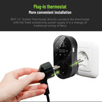 Termostato digitale a LED plug-in con sensore esterno BHT12-E