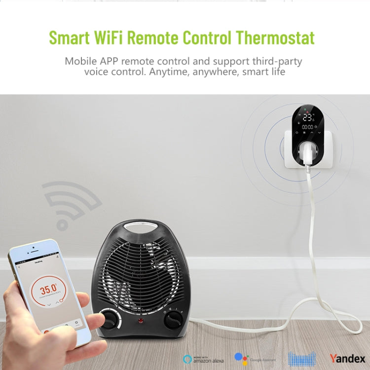 Termostato digitale a LED plug-in con sensore esterno BHT12-E