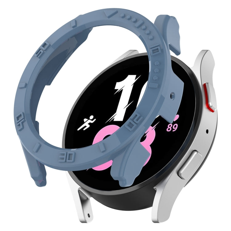 Custodia protettiva per orologio per PC a mezza copertura con scala, For Samsung Galaxy Watch5 / Watch4 40mm, For Samsung Galaxy Watch5 / Watch4 44 mm