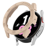 Custodia protettiva per orologio per PC a mezza copertura con scala, For Samsung Galaxy Watch5 / Watch4 40mm, For Samsung Galaxy Watch5 / Watch4 44 mm