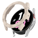 Custodia protettiva per orologio per PC a mezza copertura con scala, For Samsung Galaxy Watch5 / Watch4 40mm, For Samsung Galaxy Watch5 / Watch4 44 mm