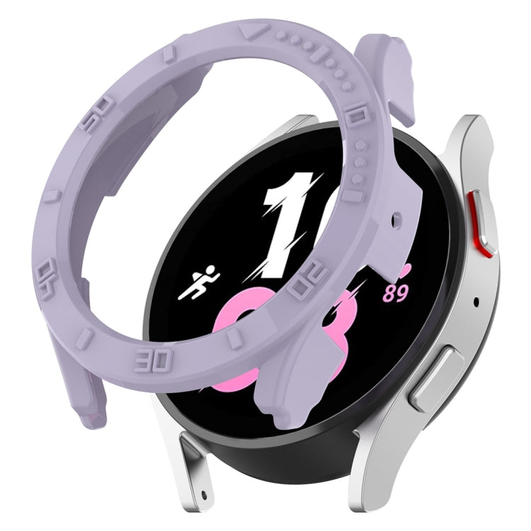 Custodia protettiva per orologio per PC a mezza copertura con scala, For Samsung Galaxy Watch5 / Watch4 40mm, For Samsung Galaxy Watch5 / Watch4 44 mm