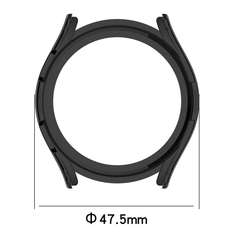 Custodia protettiva per orologio per PC a mezza copertura con scala, For Samsung Galaxy Watch5 / Watch4 40mm, For Samsung Galaxy Watch5 / Watch4 44 mm