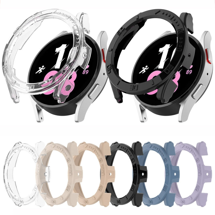 Custodia protettiva per orologio per PC a mezza copertura con scala, For Samsung Galaxy Watch5 / Watch4 40mm, For Samsung Galaxy Watch5 / Watch4 44 mm