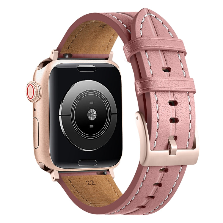 Cinturino in pelle scanalata, For Apple Watch Ultra 49mm / Series 8&7 45mm / SE 2&6&SE&5&4 44mm / 3&2&1 42mm, For Apple Watch Ultra 49mm / Series 8&7 45mm /, For Apple Watch Series 8&7 41mm / SE 2&6&SE&5&4 40mm / 3&2&1 38mm