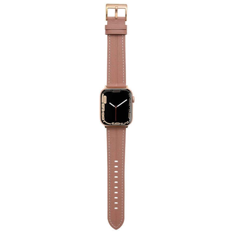 Cinturino in pelle scanalata, For Apple Watch Ultra 49mm / Series 8&7 45mm / SE 2&6&SE&5&4 44mm / 3&2&1 42mm, For Apple Watch Ultra 49mm / Series 8&7 45mm /, For Apple Watch Series 8&7 41mm / SE 2&6&SE&5&4 40mm / 3&2&1 38mm