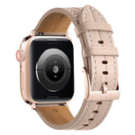 Cinturino in pelle scanalata, For Apple Watch Ultra 49mm / Series 8&7 45mm / SE 2&6&SE&5&4 44mm / 3&2&1 42mm, For Apple Watch Ultra 49mm / Series 8&7 45mm /, For Apple Watch Series 8&7 41mm / SE 2&6&SE&5&4 40mm / 3&2&1 38mm