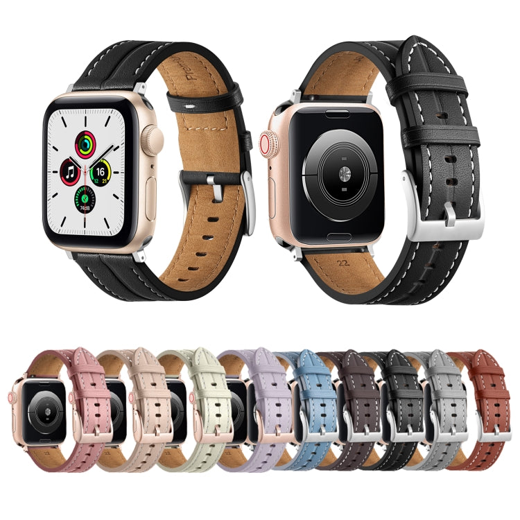 Cinturino in pelle scanalata, For Apple Watch Ultra 49mm / Series 8&7 45mm / SE 2&6&SE&5&4 44mm / 3&2&1 42mm, For Apple Watch Ultra 49mm / Series 8&7 45mm /, For Apple Watch Series 8&7 41mm / SE 2&6&SE&5&4 40mm / 3&2&1 38mm