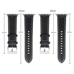 Cinturino in pelle scanalata, For Apple Watch Ultra 49mm / Series 8&7 45mm / SE 2&6&SE&5&4 44mm / 3&2&1 42mm, For Apple Watch Ultra 49mm / Series 8&7 45mm /, For Apple Watch Series 8&7 41mm / SE 2&6&SE&5&4 40mm / 3&2&1 38mm