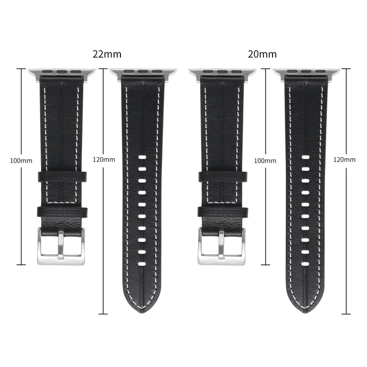 Cinturino in pelle scanalata, For Apple Watch Ultra 49mm / Series 8&7 45mm / SE 2&6&SE&5&4 44mm / 3&2&1 42mm, For Apple Watch Ultra 49mm / Series 8&7 45mm /, For Apple Watch Series 8&7 41mm / SE 2&6&SE&5&4 40mm / 3&2&1 38mm