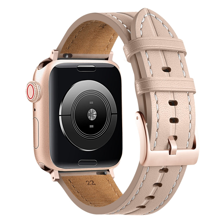 Cinturino in pelle scanalata, For Apple Watch Ultra 49mm / Series 8&7 45mm / SE 2&6&SE&5&4 44mm / 3&2&1 42mm, For Apple Watch Ultra 49mm / Series 8&7 45mm /, For Apple Watch Series 8&7 41mm / SE 2&6&SE&5&4 40mm / 3&2&1 38mm