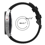 Per Samsung Galaxy Watch5 44mm / 40mm cinturino in pelle di silicone con fibbia nera, S, L