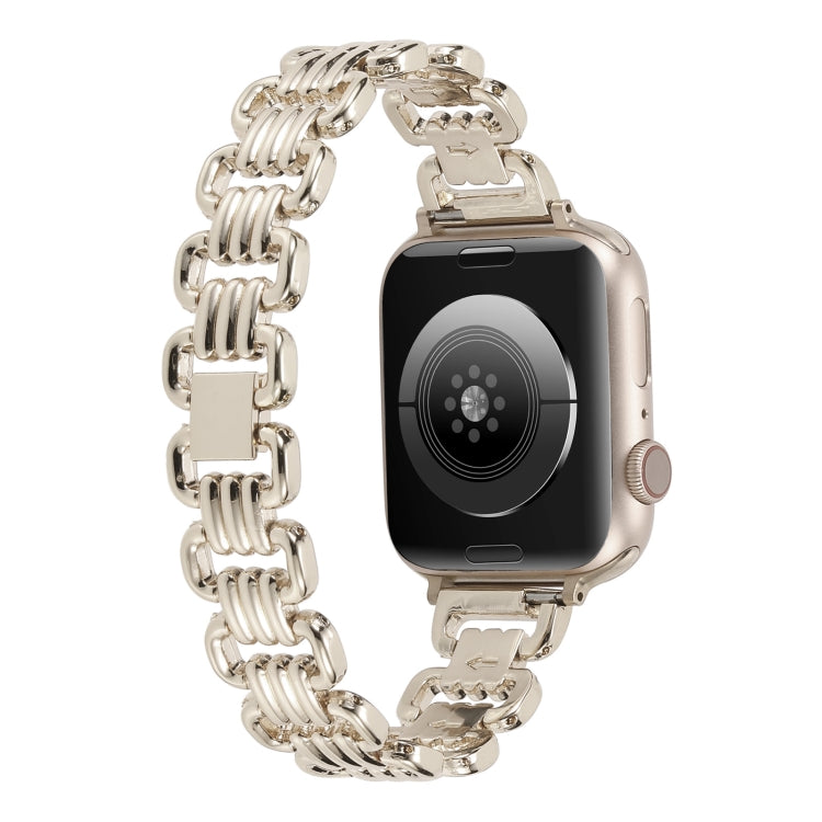 Cinturino in metallo con catena a U, For Apple Watch Ultra 49mm / Series 8&7 45mm / SE 2&6&SE&5&4 44mm / 3&2&1 42mm, For Apple Watch Series 8&7 41mm / SE 2&6&SE&5&4 40mm / 3&2&1 38mm