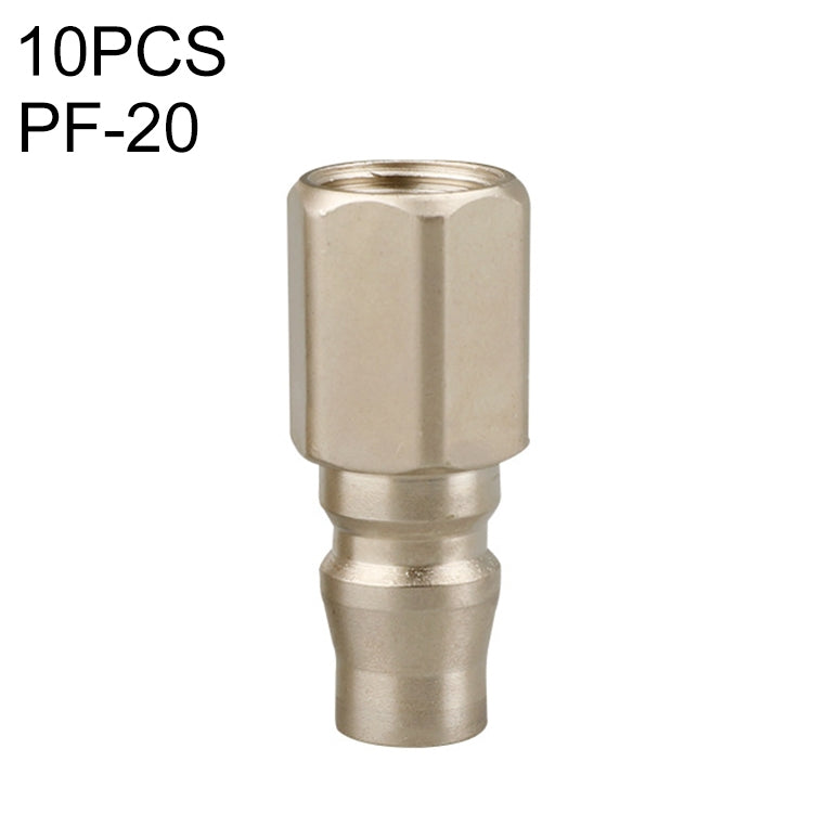Connettore a montaggio rapido pneumatico autobloccante tipo C da 10 pezzi, PF-20, PH-20, PM-20, PP-20, SF-20, SH-20, SM-20, SP-20, PF-30, PH-30, PM-30, PP-30, SF-30, SH-30, SM-30, SP-30, PF-40, PH-40, PM-40, PP-40, SF-40, SH-40, SM-40, SP-40