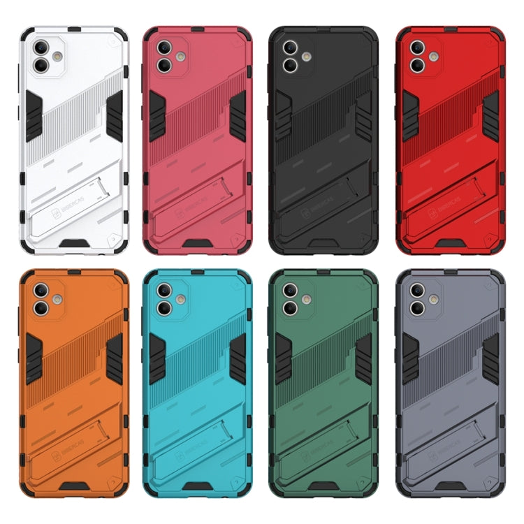Punk Armor 2 in 1 Custodia antiurto per PC + TPU, For Samsung Galaxy A04 4G, For Samsung Galaxy A14 5G