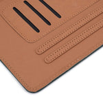 Filo per cucire Custodia in pelle piatta orizzontale tinta unita con funzione sleep e copripenna e striscia antiscivolo e slot per schede e supporto, For Galaxy Tab S6 Lite