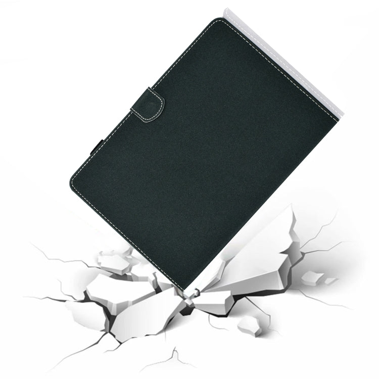 Filo per cucire Custodia in pelle piatta orizzontale tinta unita con funzione sleep e copripenna e striscia antiscivolo e slot per schede e supporto, For Galaxy Tab S6 Lite