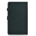 Filo per cucire Custodia in pelle piatta orizzontale tinta unita con funzione sleep e copripenna e striscia antiscivolo e slot per schede e supporto, For Galaxy Tab S6 Lite