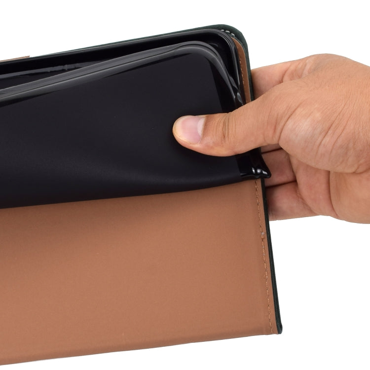 Filo per cucire Custodia in pelle piatta orizzontale tinta unita con funzione sleep e copripenna e striscia antiscivolo e slot per schede e supporto, For Galaxy Tab S6 Lite