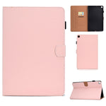 Filo per cucire Custodia in pelle piatta orizzontale tinta unita con funzione sleep e copripenna e striscia antiscivolo e slot per schede e supporto, For Galaxy Tab S6 Lite