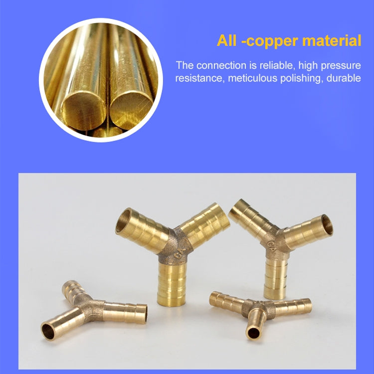 Componenti pneumatici LAIZE 10 pezzi Pagoda tipo Y a tre vie, 6mm, 8mm, 10mm, 12mm