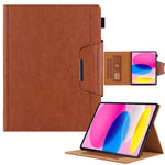 Custodia Smart Tablet in pelle con fibbia in metallo tinta unita, For iPad 10th Gen 10.9 2022