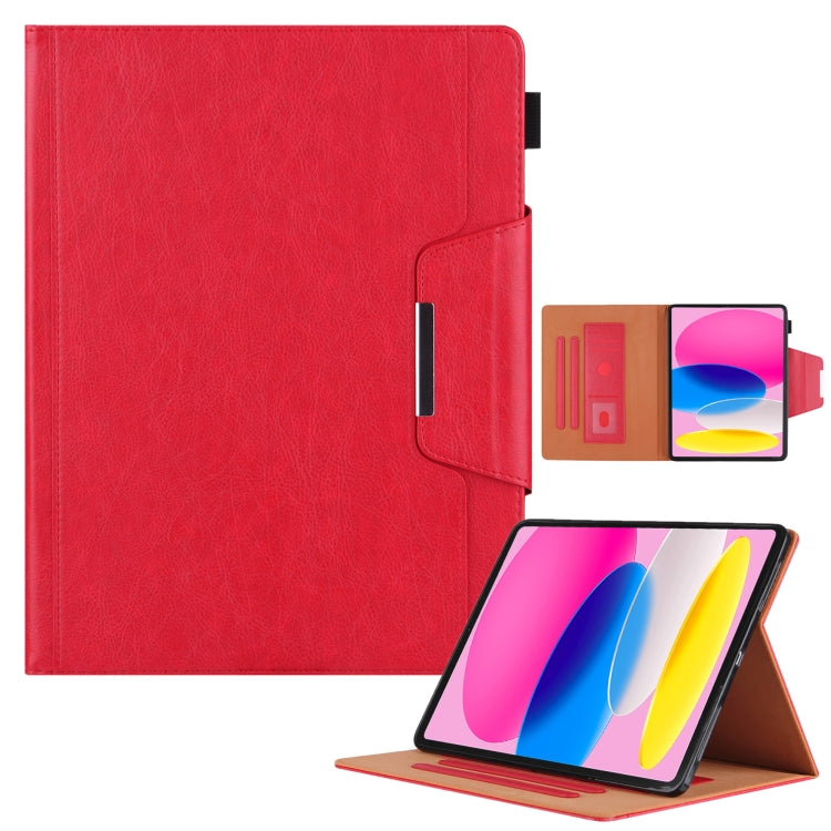 Custodia Smart Tablet in pelle con fibbia in metallo tinta unita, For iPad 10th Gen 10.9 2022