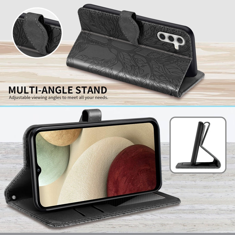 Custodia per telefono in pelle con motivo in rilievo dell'albero della vita, For Samsung Galaxy A14 5G, For Samsung Galaxy S23 5G, For Samsung Galaxy S23+ 5G, For Samsung Galaxy S23 Ultra 5G