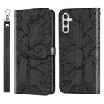 Custodia per telefono in pelle con motivo in rilievo dell'albero della vita, For Samsung Galaxy A14 5G, For Samsung Galaxy S23 5G, For Samsung Galaxy S23+ 5G, For Samsung Galaxy S23 Ultra 5G