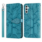 Custodia per telefono in pelle con motivo in rilievo dell'albero della vita, For Samsung Galaxy A14 5G, For Samsung Galaxy S23 5G, For Samsung Galaxy S23+ 5G, For Samsung Galaxy S23 Ultra 5G
