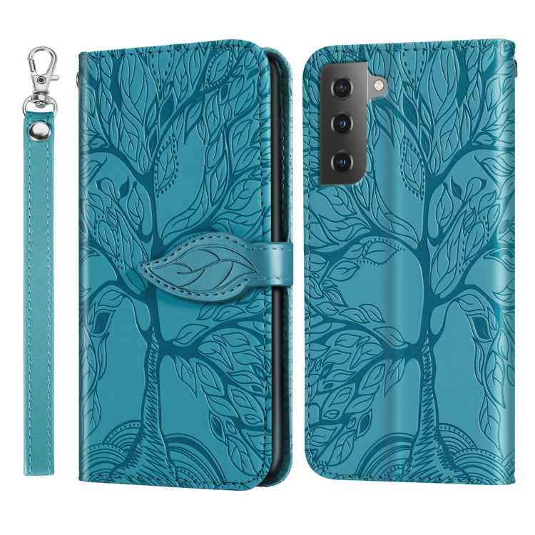Custodia per telefono in pelle con motivo in rilievo dell'albero della vita, For Samsung Galaxy A14 5G, For Samsung Galaxy S23 5G, For Samsung Galaxy S23+ 5G, For Samsung Galaxy S23 Ultra 5G