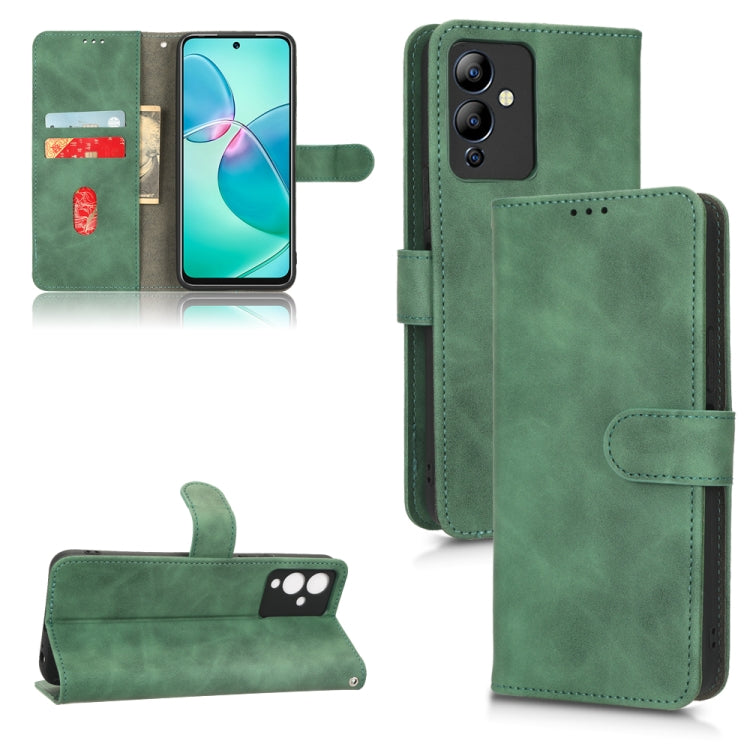 Custodia per telefono in pelle con vibrazione magnetica Skin Feel, For Infinix Hot 12, For Infinix Hot 12i, For Infinix Hot 12 Play, For Tecno Pova 3