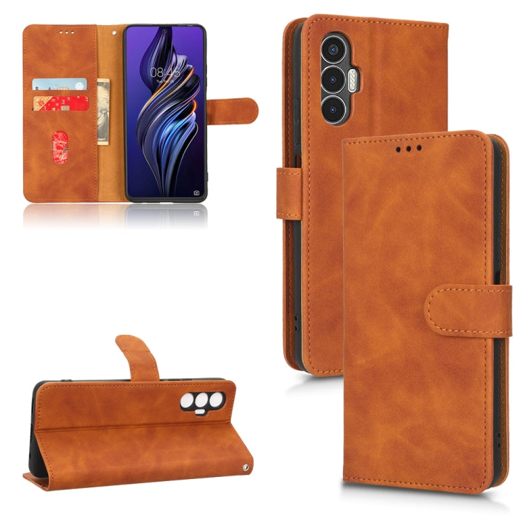 Custodia per telefono in pelle con vibrazione magnetica Skin Feel, For Infinix Hot 12, For Infinix Hot 12i, For Infinix Hot 12 Play, For Tecno Pova 3