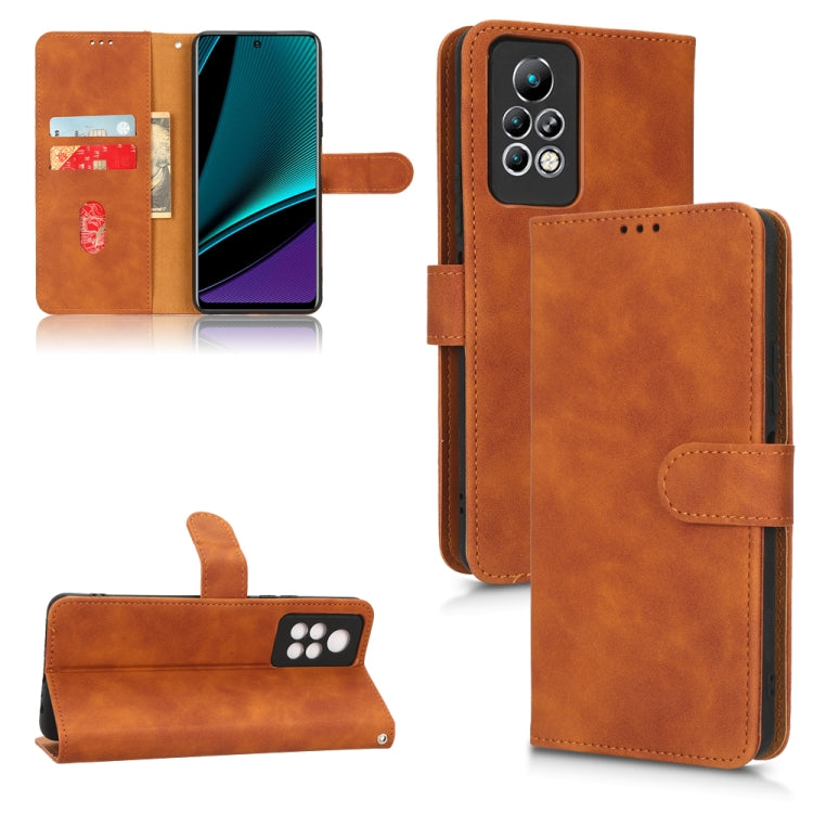 Custodia per telefono in pelle con vibrazione magnetica Skin Feel, For Tecno Camon 19 Neo, For Infinix Hot 11s, For Infinix Hot 10 Play, For Infinix Note 11 Pro