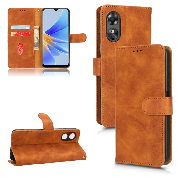 Custodia per telefono in pelle con vibrazione magnetica Skin Feel, For Infinix Note 10, For Motorola Moto G62 4G, For Sharp Aquos Sense 7 Plus, For OPPO A17