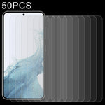 Pellicola in vetro temperato 50 pezzi 0,26 mm 9H 2,5D, supporto sblocco impronte digitali, For Samsung Galaxy S23 5G, Support Fingerprint Unlock (50 PCS), For Samsung Galaxy S23+ 5G, Support Fingerprint Unlock (50 PCS)