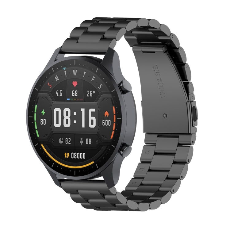 Per Xiaomi Watch Color 22mm Cinturino da polso in acciaio con tre perline