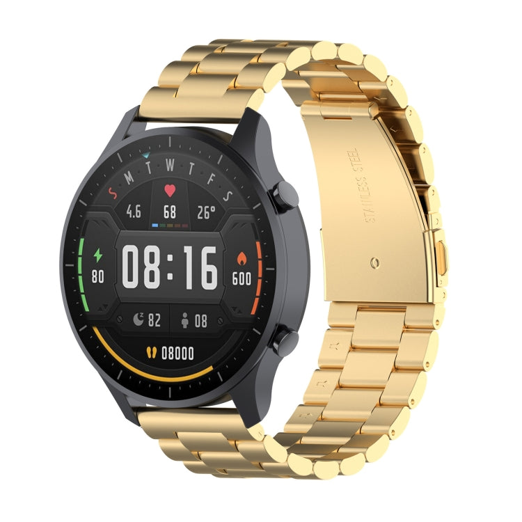 Per Xiaomi Watch Color 22mm Cinturino da polso in acciaio con tre perline