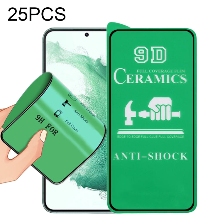 Pellicola ceramica a colla a schermo intero 25 pezzi 9D, For Samsung Galaxy S23 5G (25 PCS), For Samsung Galaxy S23+ 5G (25 PCS), For Samsung Galaxy S23 Ultra 5G (25 PCS)