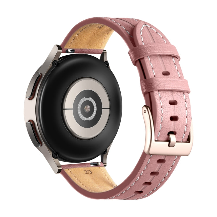 Cinturino in pelle scanalata 20mm e 22mm per Galaxy Watch