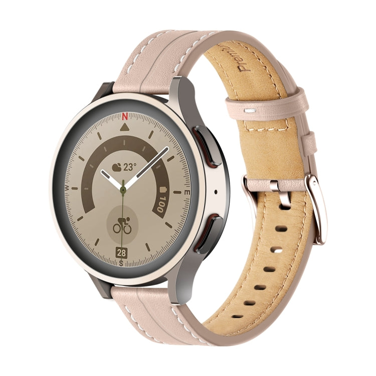 Cinturino in pelle scanalata 20mm e 22mm per Galaxy Watch