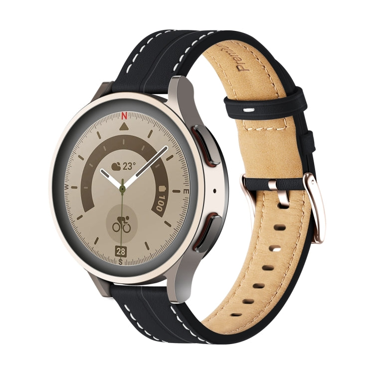 Cinturino in pelle scanalata 20mm e 22mm per Galaxy Watch