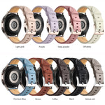 Cinturino in pelle scanalata 20mm e 22mm per Galaxy Watch