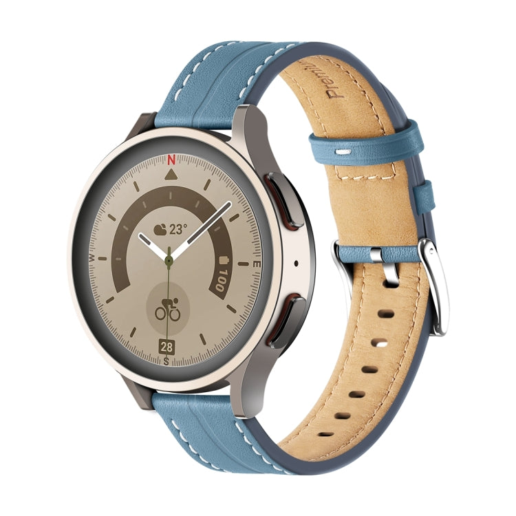 Cinturino in pelle scanalata 20mm e 22mm per Galaxy Watch