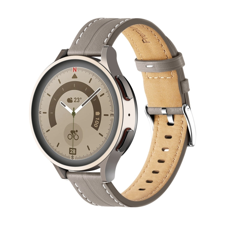 Cinturino in pelle scanalata 20mm e 22mm per Galaxy Watch