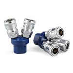 Componenti pneumatici autobloccanti tipo C, Round Two Way, Round Two Way G1/2, Round Triplet, Round Triplet G1/2, Two Way, Triplet, 4-way, 5-way