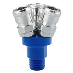 Componenti pneumatici autobloccanti tipo C, Round Two Way, Round Two Way G1/2, Round Triplet, Round Triplet G1/2, Two Way, Triplet, 4-way, 5-way