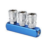 Componenti pneumatici autobloccanti tipo C, Round Two Way, Round Two Way G1/2, Round Triplet, Round Triplet G1/2, Two Way, Triplet, 4-way, 5-way
