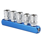 Componenti pneumatici autobloccanti tipo C, Round Two Way, Round Two Way G1/2, Round Triplet, Round Triplet G1/2, Two Way, Triplet, 4-way, 5-way